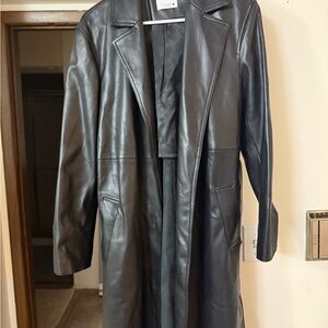 Faux leather jacket
